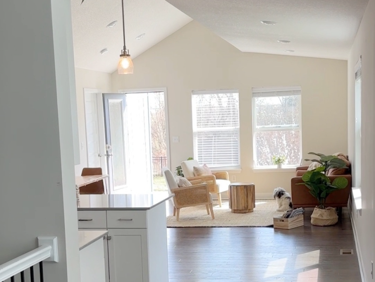 Decluttered living space?>